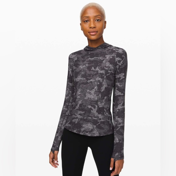 lululemon athletica Tops - Lululemon Women’s On Repeat Rulu Hoodie Incognito Camo HTR Black 4